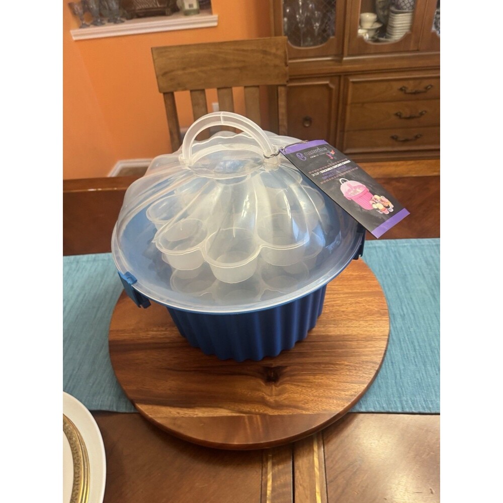Masterclass Premium Cookware 24 Cup Stackable 3 Tier Cupcake Container Carrier